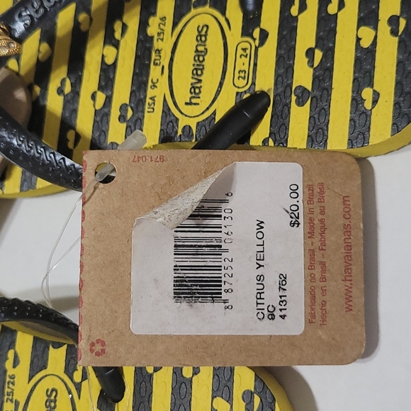 Havaianas Citrus yellow Bumblebee kids flip flops - Picture 4 of 5